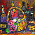 Натюрморт с бутылками. 2011. Холст, масло.60х90